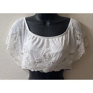 NWT LF Emma & Sam White Lace Bandeau Size Medium